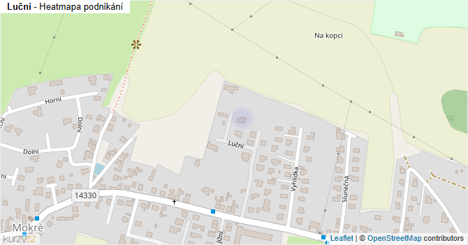 Luční - mapa podnikání
