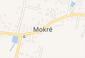 Mokré v obci Litvínovice - mapa části obce