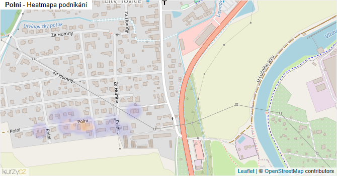 Polní - mapa podnikání