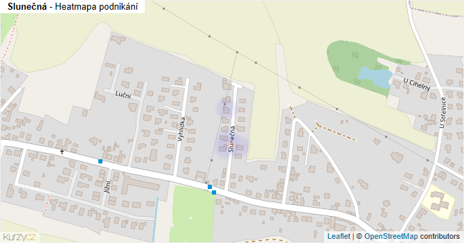 Slunečná - mapa podnikání