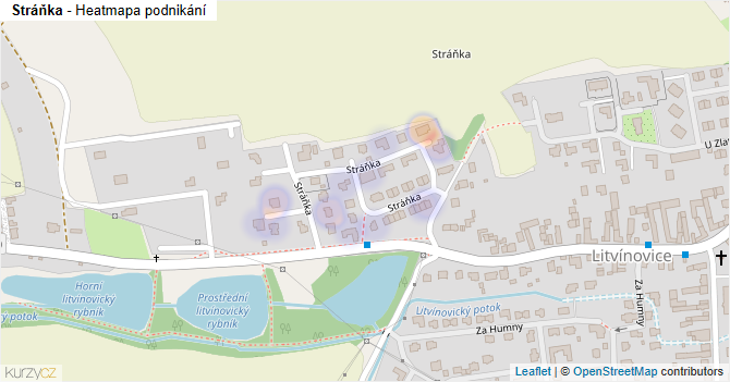 Stráňka - mapa podnikání