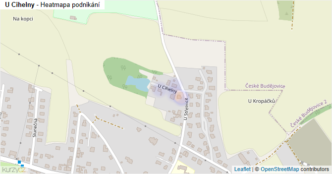 U Cihelny - mapa podnikání