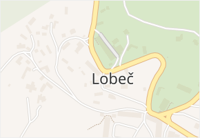 Lobeč v obci Lobeč - mapa části obce