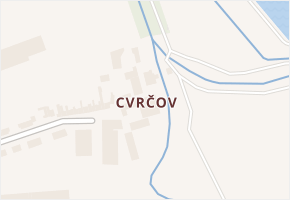 Cvrčov v obci Lobodice - mapa části obce