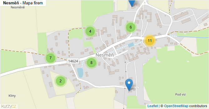 Nesměň - mapa firem