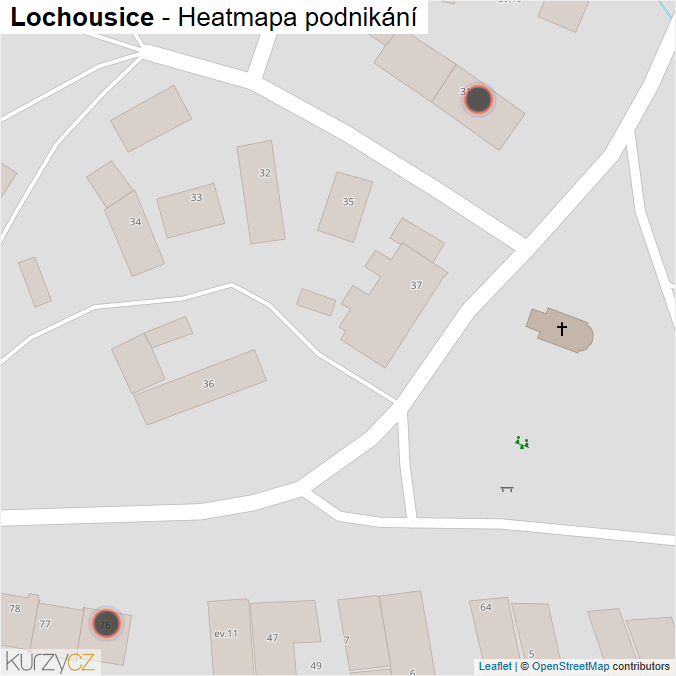 Mapa Lochousice - Firmy v obci.
