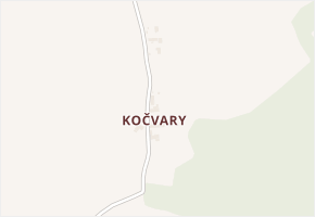 Kočvary v obci Lochovice - mapa části obce