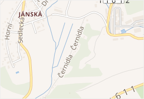 Černidla v obci Loděnice - mapa ulice