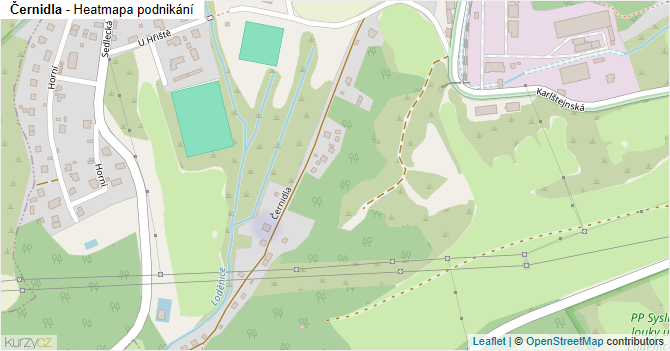 Černidla - mapa podnikání
