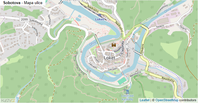 Sobotova - mapa ulice