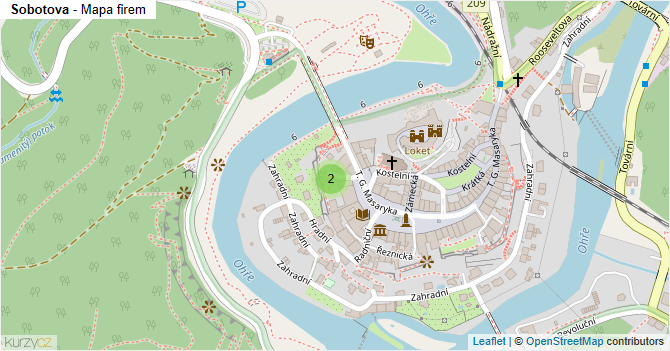 Sobotova - mapa firem