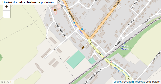 Drážní domek - mapa podnikání