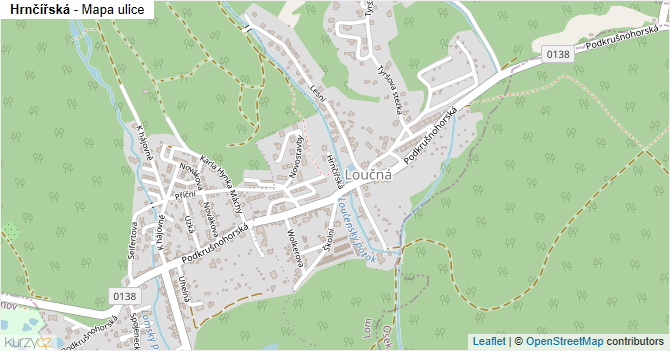 Hrnčířská - mapa ulice