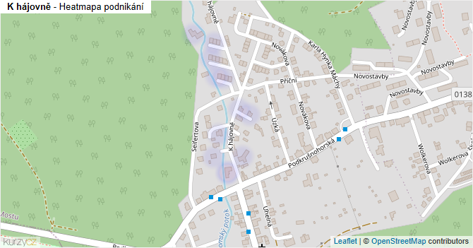 K hájovně - mapa podnikání