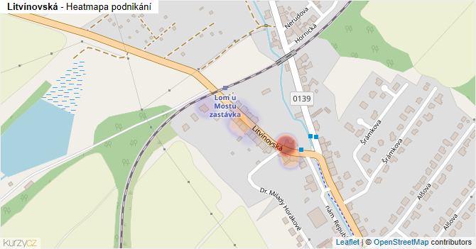 Litvínovská - mapa podnikání