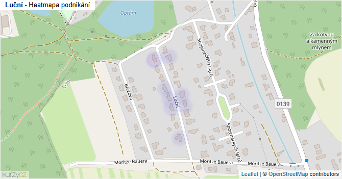 Luční - mapa podnikání