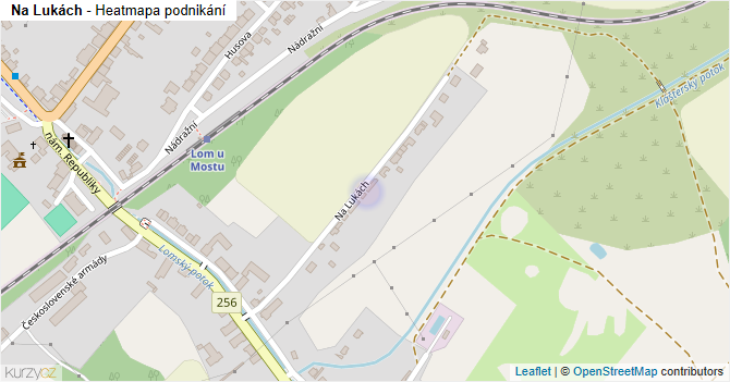 Na Lukách - mapa podnikání