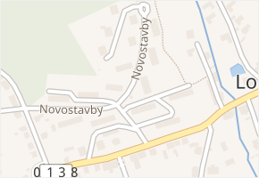 Novostavby v obci Lom - mapa ulice