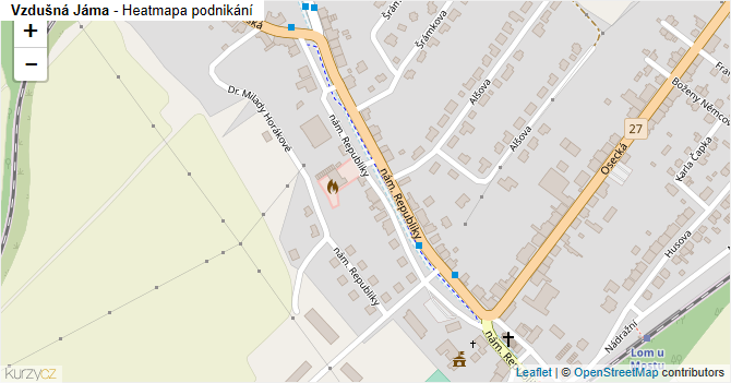 Vzdušná Jáma - mapa podnikání