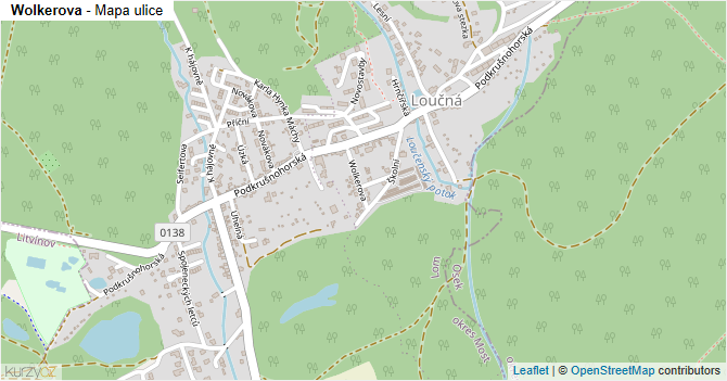 Wolkerova - mapa ulice