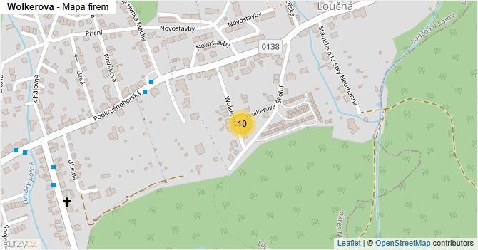 Wolkerova - mapa firem