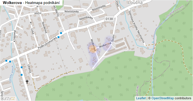 Wolkerova - mapa podnikání