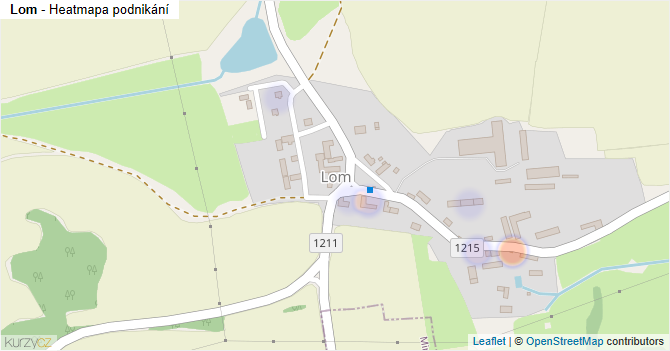 Lom - mapa podnikání