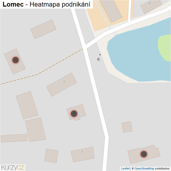 Mapa Lomec - Firmy v obci.