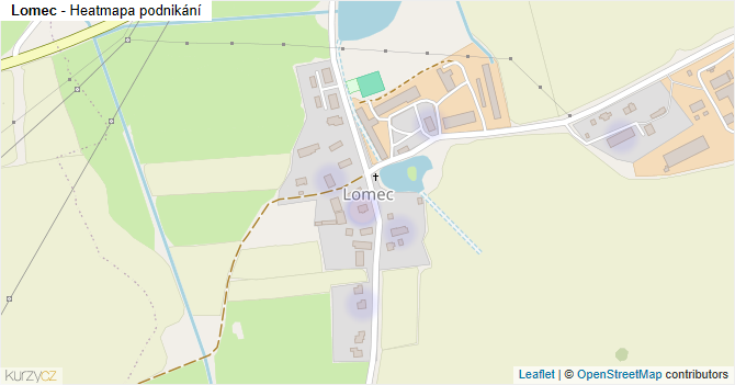 Lomec - mapa podnikání