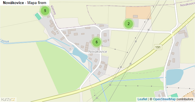 Novákovice - mapa firem