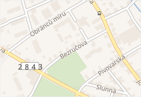 Bezručova v obci Lomnice nad Popelkou - mapa ulice