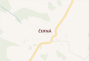 Černá v obci Lomnice nad Popelkou - mapa části obce