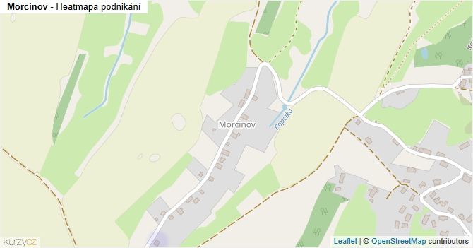 Morcinov - mapa podnikání