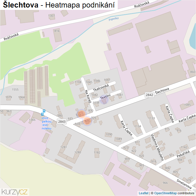 Mapa Šlechtova - Firmy v ulici.