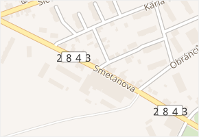 Smetanova v obci Lomnice nad Popelkou - mapa ulice