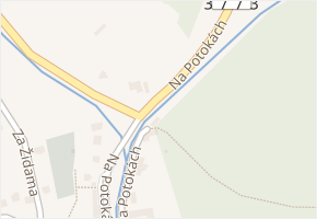 Na Potokách v obci Lomnice - mapa ulice