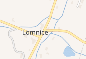 Lomnice v obci Lomnice - mapa části obce