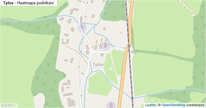 Tylov - mapa podnikání