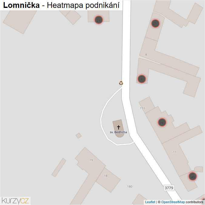 Mapa Lomnička - Firmy v obci.