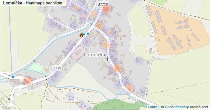 Lomnička - mapa podnikání