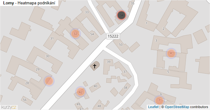 Lomy - mapa podnikání