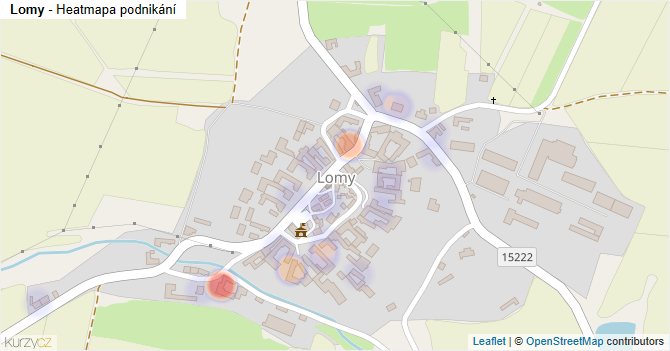 Lomy - mapa podnikání