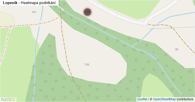 Lopeník - mapa podnikání