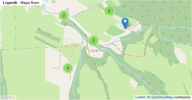 Lopeník - mapa firem
