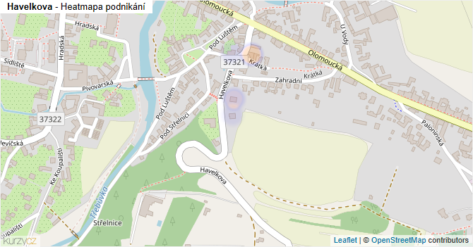 Havelkova - mapa podnikání