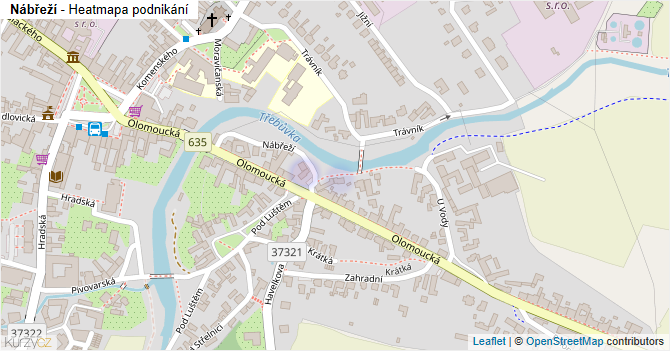 Nábřeží - mapa podnikání