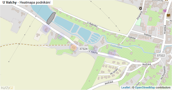 U Valchy - mapa podnikání