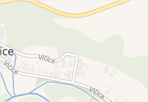 Vlčice v obci Loštice - mapa ulice