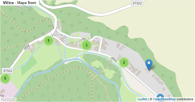 Vlčice - mapa firem