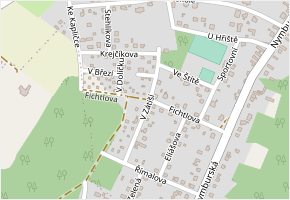 Fichtlova v obci Loučeň - mapa ulice